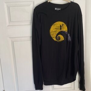 Disney LuLaRoe Black Long Sleeve Tee with Nightmare Before Christmas Graphic